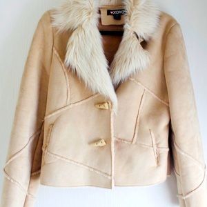 M Cream Suede Jacket